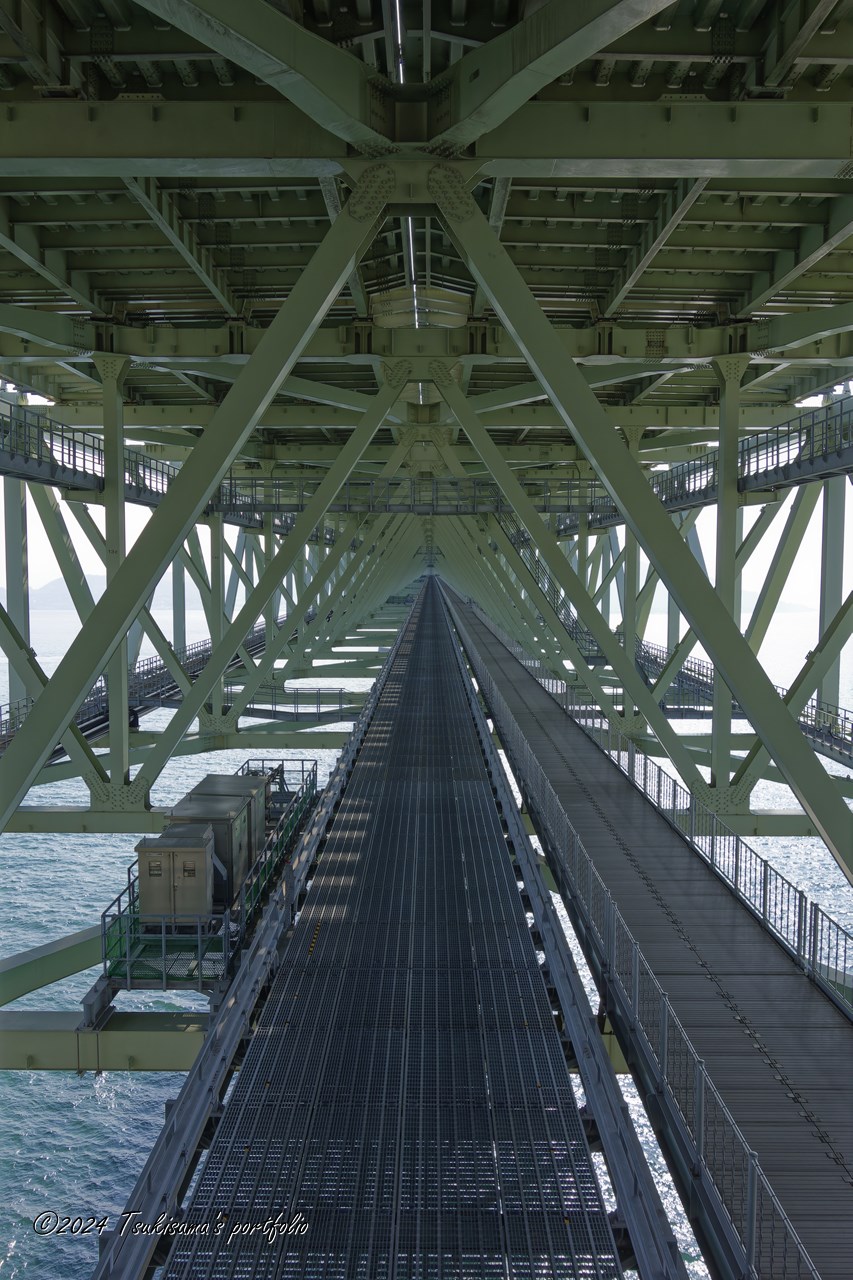 舞子海上プロムナードから見た明石海峡大橋。SONY Cyber-Shot RX100