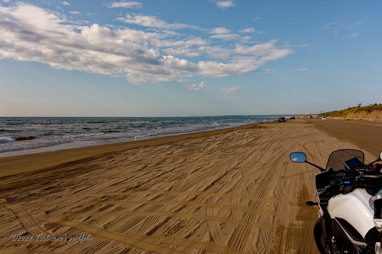 石川県千里浜なぎさドライブウェイ。ONY Cyber-Shot RX100