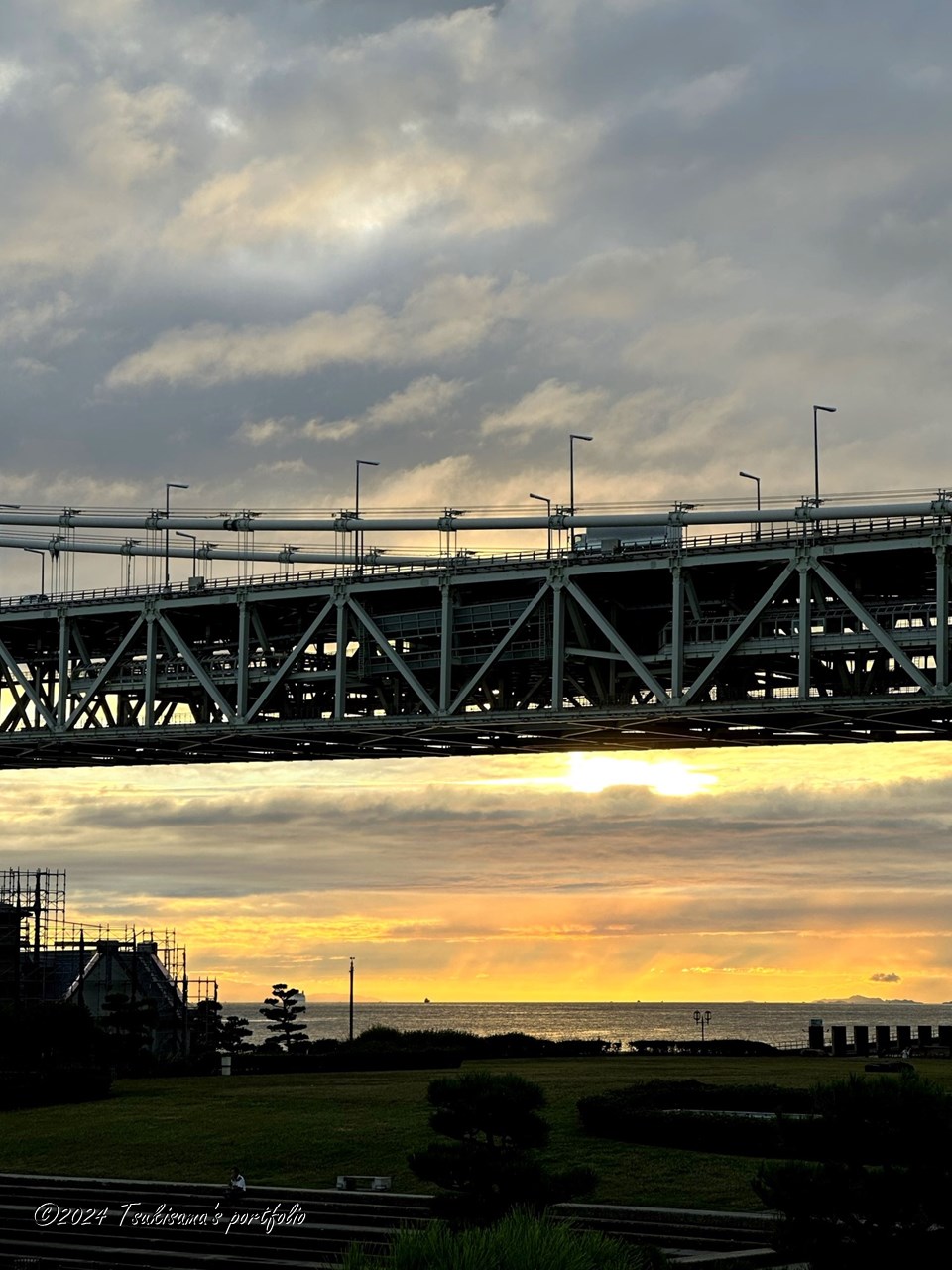 印象的な夕日でした。iphone 14 pro