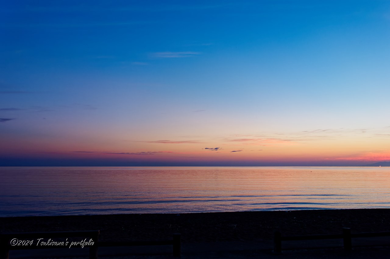 SONY Cyber-Shot RX100　雨晴キャンプ場の朝焼け