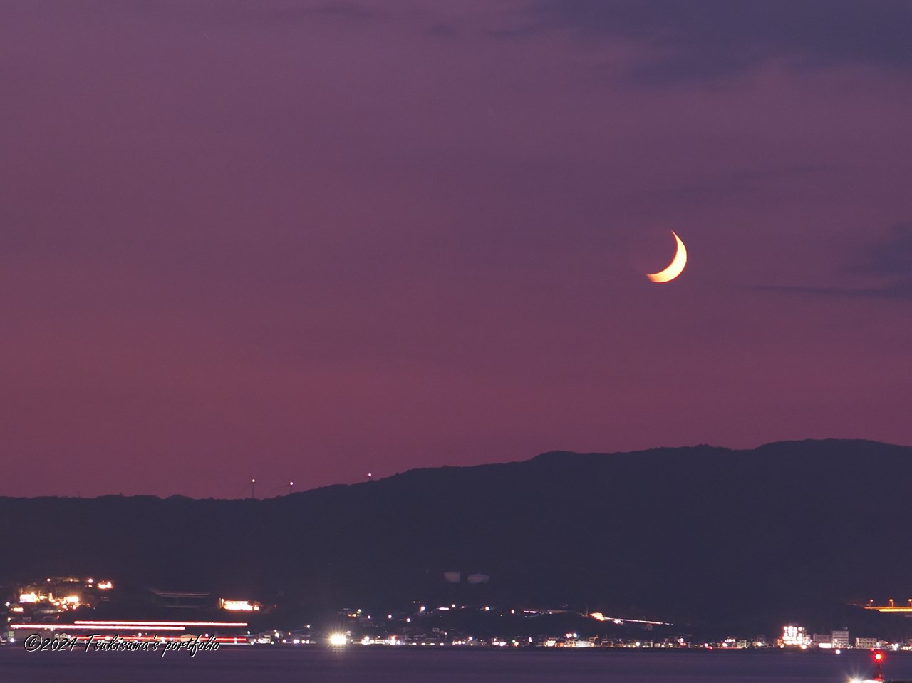 OLYMPUS OM-D E-M1 + M.ZUIKO DIGITAL ED 40-150mm F4.0 PRO 淡路島の夕景