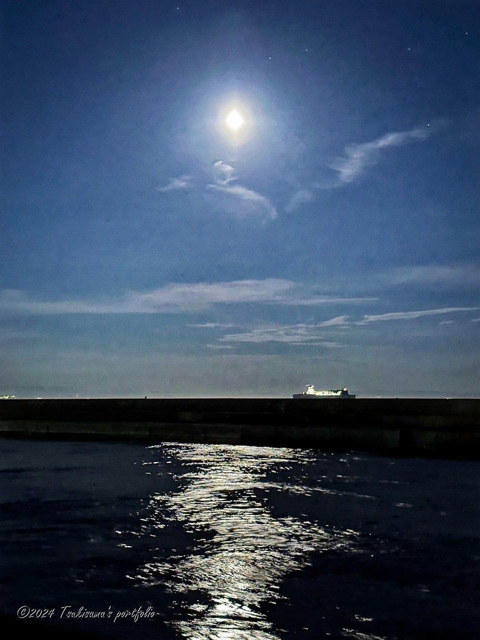 満月でした。 iphone 14 pro