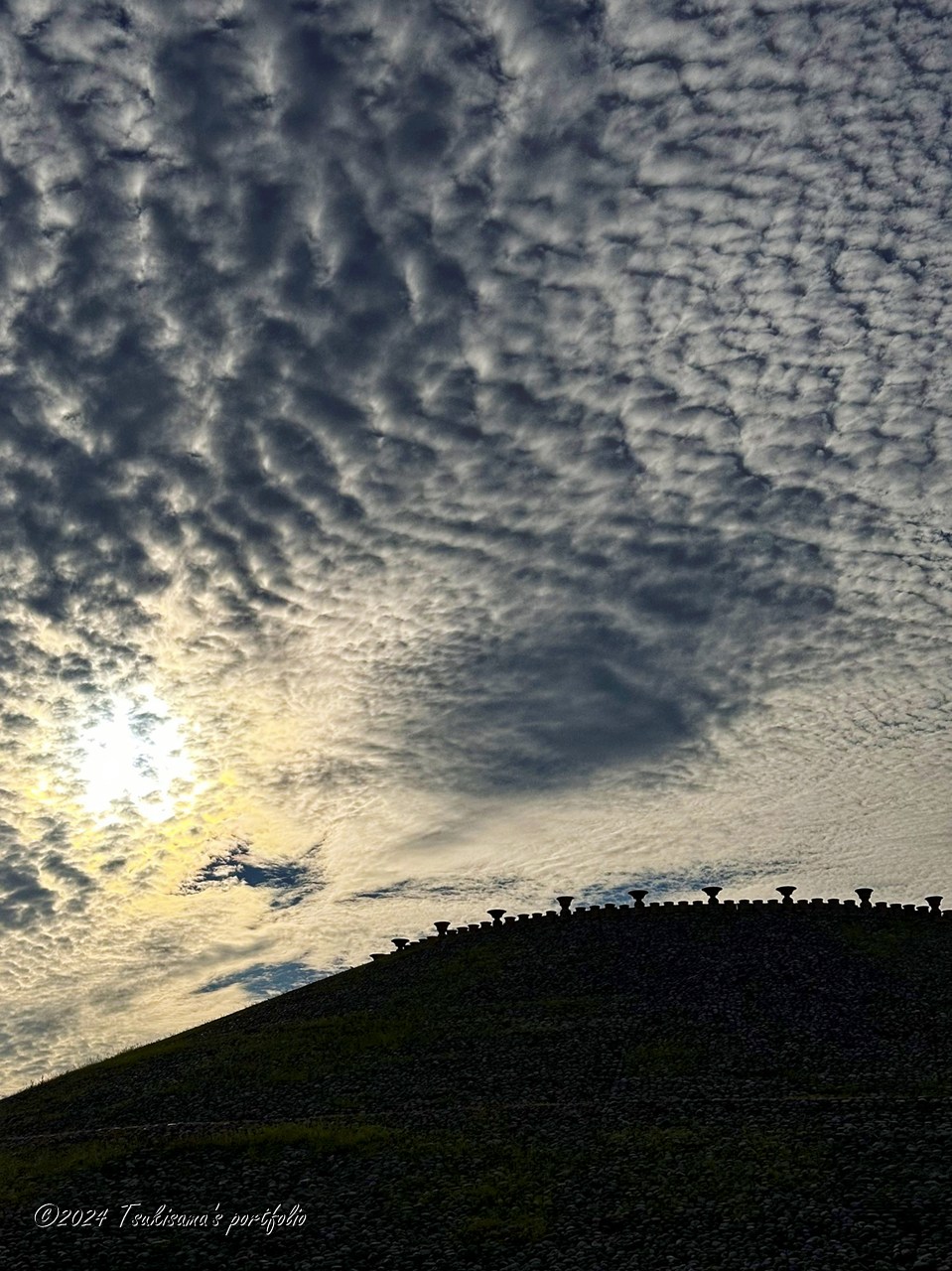 朝だけでもこのぐらい雲がかかっていてほしい。 iphone 14 pro
