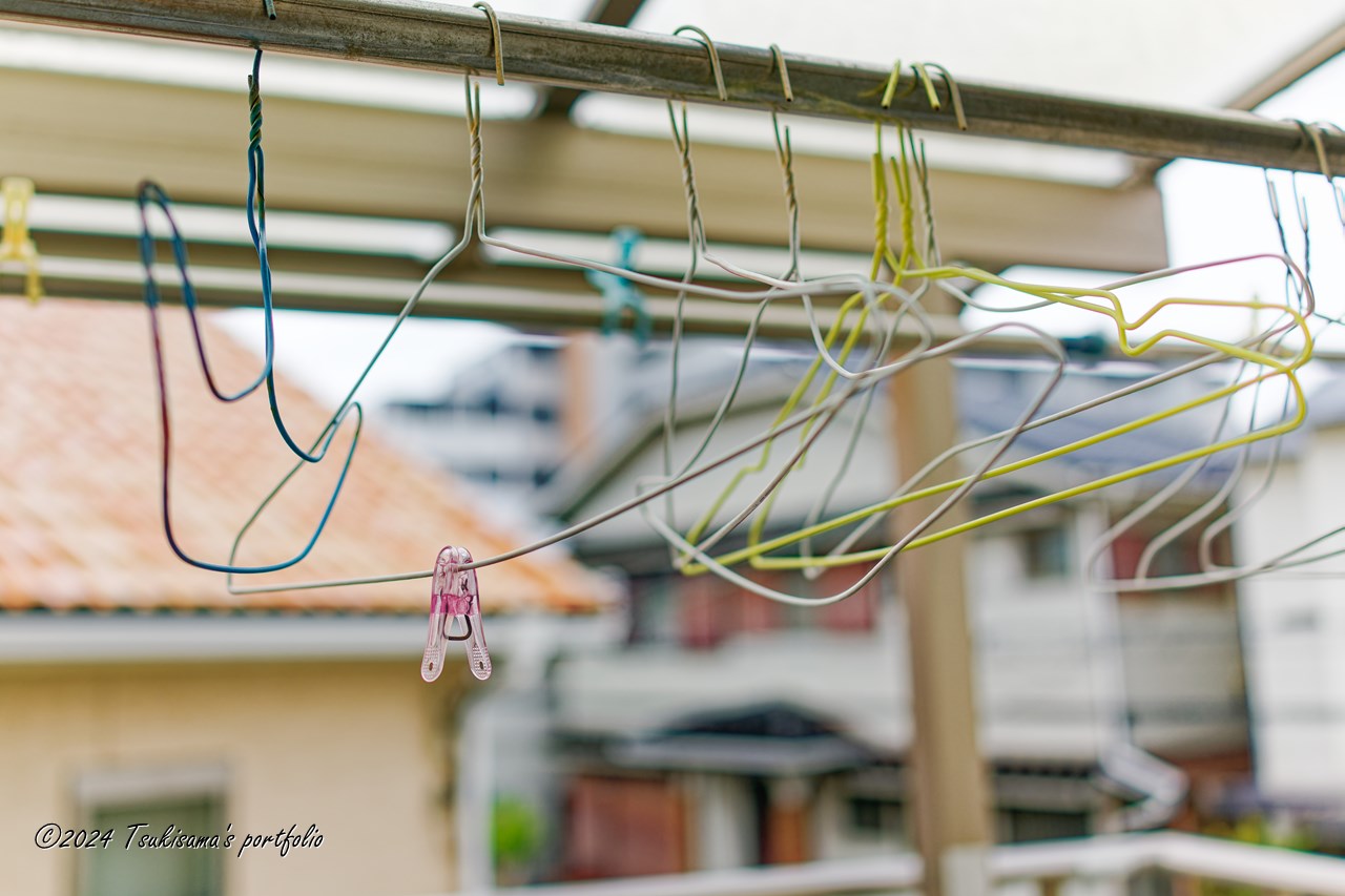 SONY Cyber-Shot RX1RII(DSC-RX1RM2) ベランダ物干しざおとハンガー